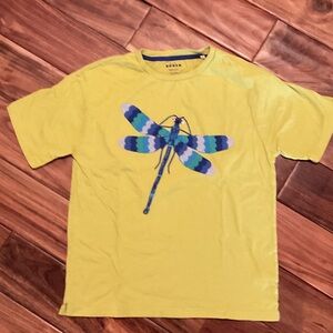Mini Boden Blue Dragonfly, Yellow Tee - 11-12y
